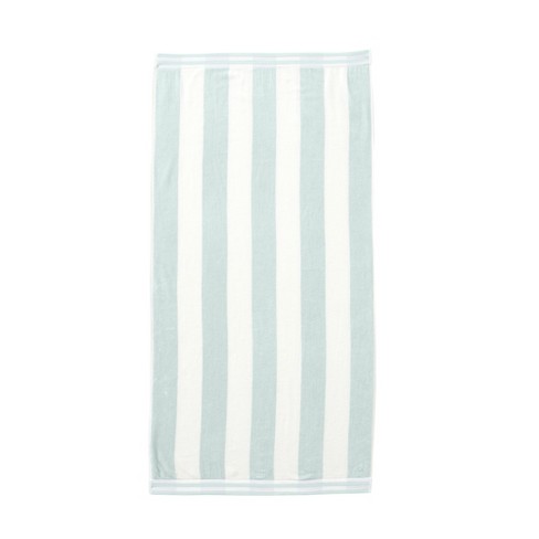 Lushomes Beach Large Swimming Blue & White Cabana Soft Cotton Stripe Pool  Turkish Big Towel