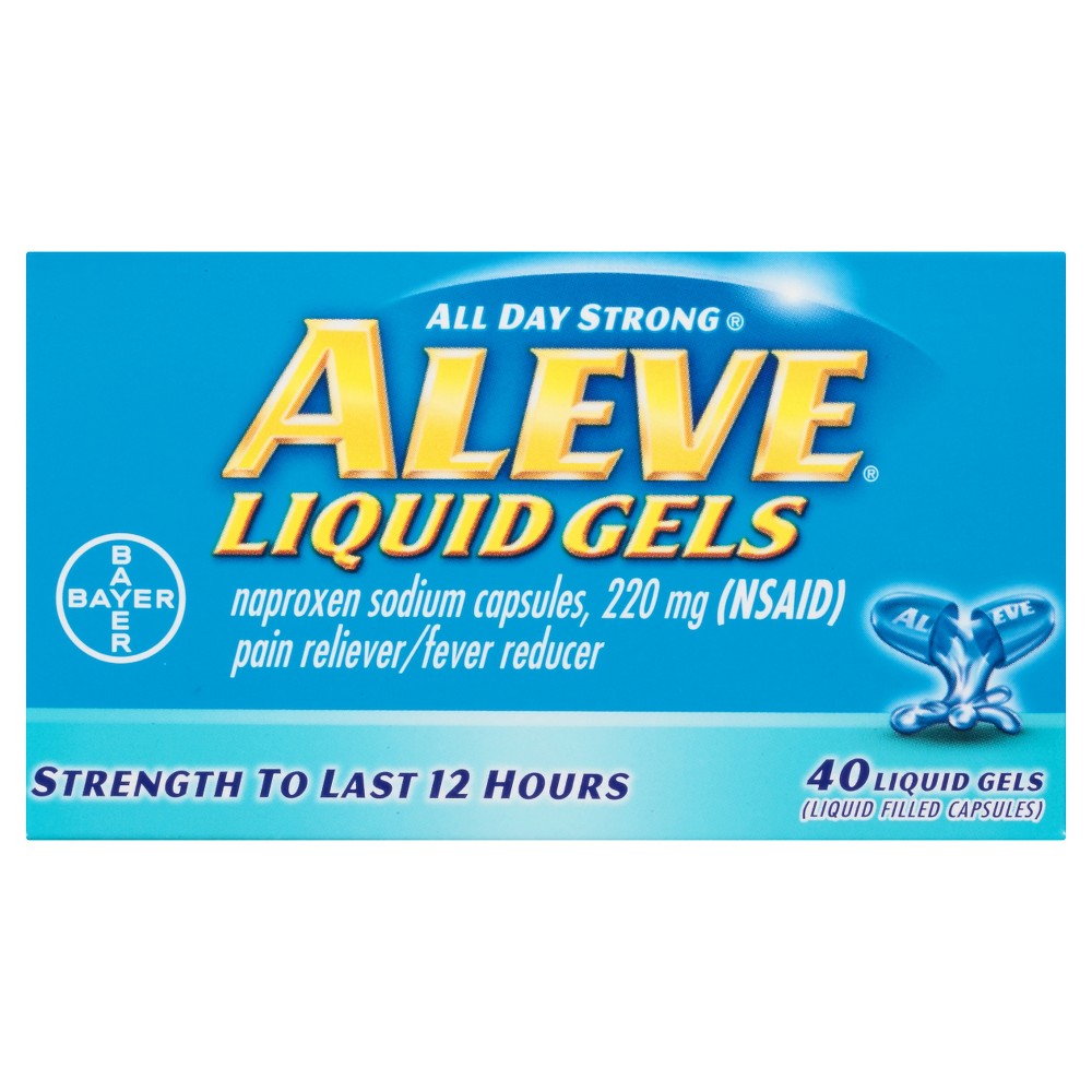 UPC 325866528148 product image for Aleve Pain Reliever & Fever Reducer Liquid Gels - Naproxen Sodium (NSAID) - 40ct | upcitemdb.com