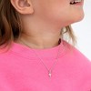 Girls' Dazzling CZ Cross Sterling Silver Necklace - In Season Jewelry - 3 of 4