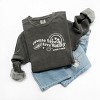 S.W.Smiley Create Freely Live Boldly - Women's Garment Dyed Graphic Sweatshirt - 3 of 4