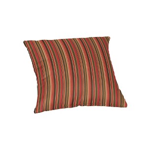 Casual Cushion Patterned Sunbrella Fabric 1-Piece Indoor/Outdoor Square Throw Pillow,15"W x 15"L - 1 of 4