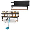 NewHome "2Pcs Magnetic Spice Racks for Refrigerator with Paper Towel Holder Hooks – Space-Saving Organizer" Black - 3 of 4