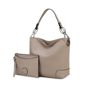 MKF Collection Viviana Vegan Leather Hobo Bag with Matching Wristlet by Mia K - 1 of 4