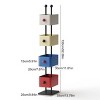 INFURNIC Decorative Bookshelf Children's Creative Corner Shelf Multi-Functional Placement Rack for Living Room, Multicolored, 9.84"*13.78"*52.36" - 4 of 4