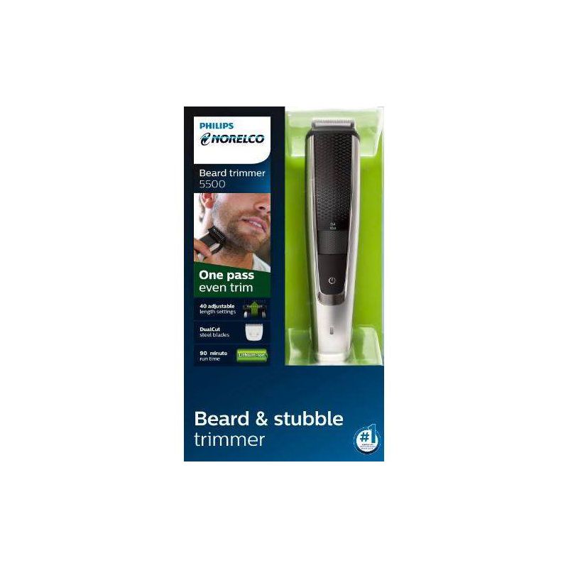 Philips Norelco Series 5500 Beard &#38; Hair Men&#39;s Rechargeable Electric Trimmer - BT5511/49, 3 of 15