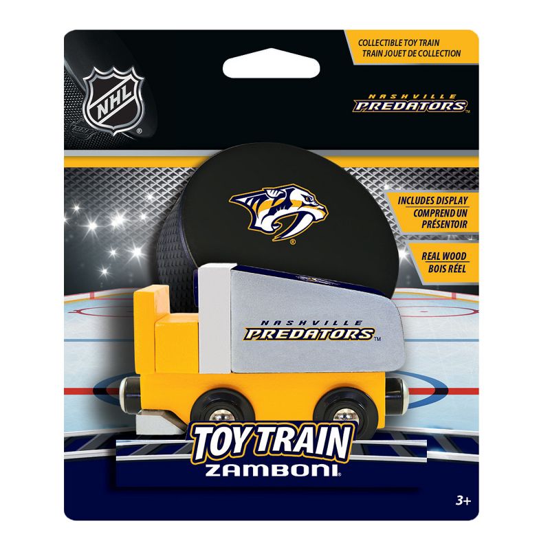 MasterPieces Officially Licensed NHL Nashville Predators Wooden Toy Train Engine For Kids, 3 of 6