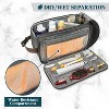 PAVILIA Toiletry Bag for Men Women, Canvas Travel Dopp Kit, Water Resistant Hygiene Toiletries Organizer, Shaving Accessories Bag - 2 of 4