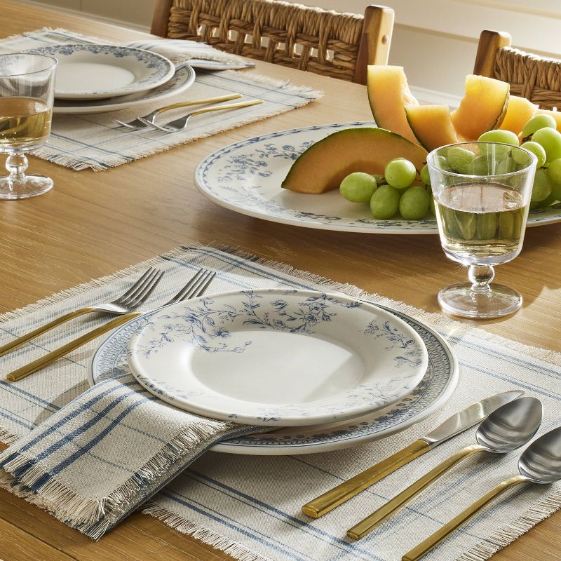 4pc 10.5&#34; Melamine Mixed Pattern Dinner Plate Set - Threshold&#8482; designed with Studio McGee, 3 of 8