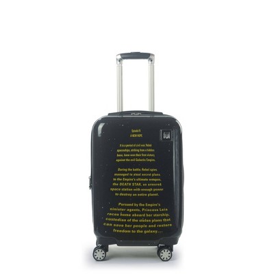 FUL Star Wars A New Hope Opening Crawl Printed 21" Spinner Suitcase - Black