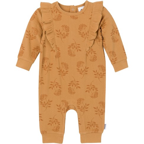 Gerber Baby Girls' Ruffled Romper : Target