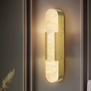 CityFurn 13.8''/20'' LED Alabaster Wall Sconces for Bathroom - 1 of 4