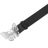 INSPIRE CHIC Women's Fashion Versatile Rhinestone Butterfly Buckle Belt - 2 of 4