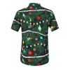 BLUEMING Men's Hawaiian Shirt Short Sleeve Floral Button Down Shirts Hot Holiday Beach Shirts - 3 of 4