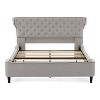 Christopher Knight Home Adler Upholstered Modern Platform Bed with Curved Back Headboard - 4 of 4