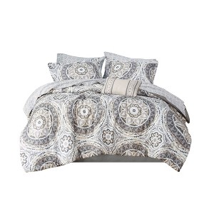 Gracie Mills Shaffer Globally Inspired 9-Piece Comforter Set with Cotton Bed Sheets - 1 of 4