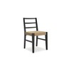Signature Design by Ashley Isanti Rattan Dining Chair with Matte Black Solid Wood Frame, Set of 2, Light Brown - 4 of 4
