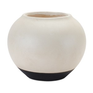 Two Tone Ceramic Vase 8.75"D - 1 of 2