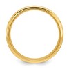 Black Bow Jewelry 6mm 14K White or Yellow Gold Heavy Grooved Edge Comfort Fit Band - 2 of 4