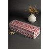 Jodhpur Mother of Pearl Decorative Box, Burgundy, 12" - image 2 of 4