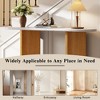 YOOCOZZ  Narrow Console Table with Oval Marble Top - 2 of 4