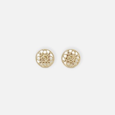 Sanctuary Project Filigree Stud Earrings Gold