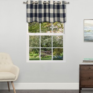 Courtyard Grommet Plaid Window Curtain Treatment Panel by Sweet Home Collection® - 1 of 4