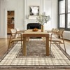 Modern Area Rugs Plaid Print Floor Carpet, Non-Slip Contemporary Geometric Indoor Mat - 3 of 4