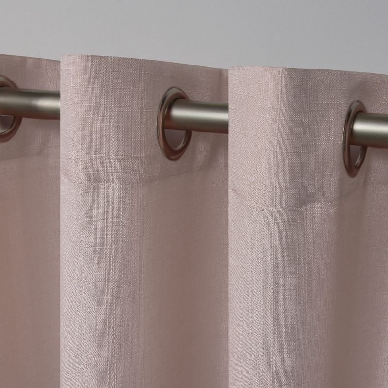 Set of 2 Loha Linen Window Curtain Panel - Exclusive Home&#153;, 4 of 12