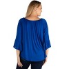 Plus Bell Sleeve Loose Fit Tunic Top - 24seven Comfort Apparel™ - 3 of 4