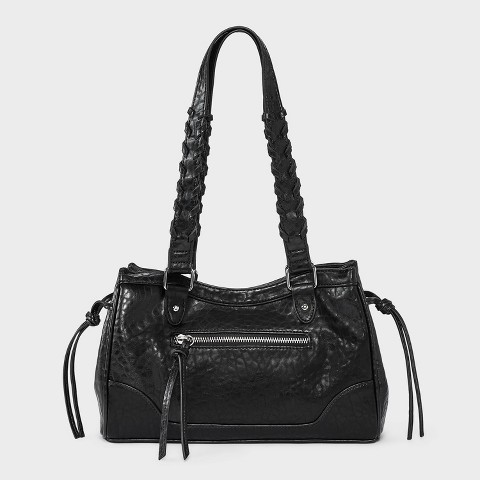 Сумка Wild Fable Whipstitch Handle Satchel, цвет: Чёрный