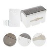 Unique Bargains Flip Style Tissue Box Cover Gray White 1 Pc - image 3 of 3