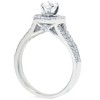 Pompeii3 7/8ct Pave Halo Diamond Engagement Ring 14K White Gold - image 3 of 4