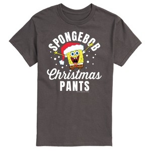 Men's - SpongeBob SquarePants - Christmas Pants Short Sleeve Graphic T-Shirt - 1 of 4