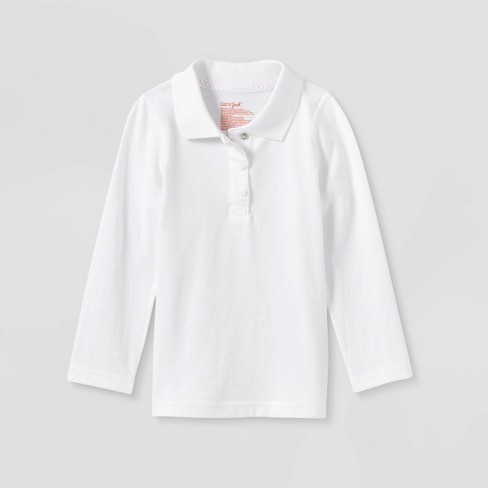 toddler white polo shirt