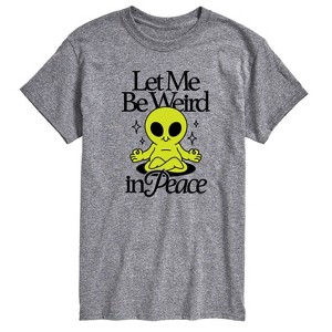 Men's - Instant Message - Alien Let Me Be Weird Short Sleeve Graphic T-Shirt - 1 of 4