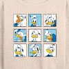 Women's - Disney - Donald Grid Lightweight French Terry Wide Neck Long Sleeve Shirt - 2 of 4