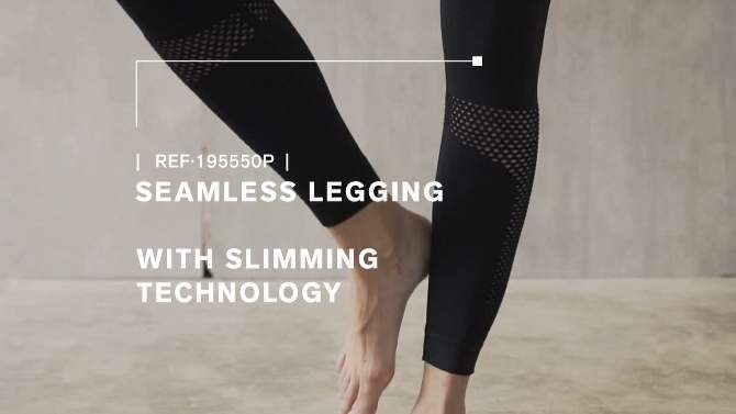 Leonisa  Graphic Active Moderate Shaper Legging - Made of Recycled Plastic -, 2 of 5, play video
