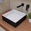 ALFI Black Matte Single Lever Wallmount Bathroom Faucet - 3 of 4