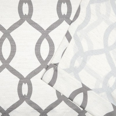 Kochi Black Pearl Light Filtering Linen Blend Grommet Curtain Panels