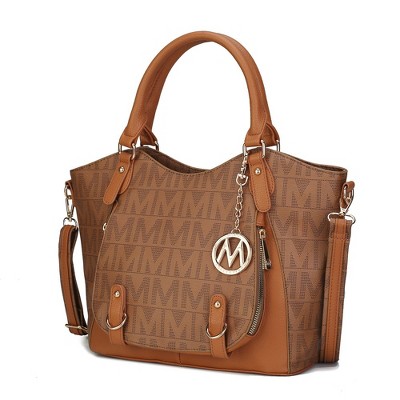 MKF Collection Fula Signature Crossbody Satchel – Vegan Leather Handbag by Mia K