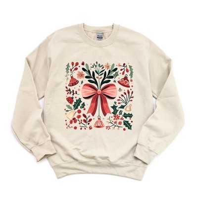 Simply Sage Market Women's Graphic Sweatshirt Coquette Holly Jolly