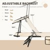 PAGED Folding Chaise Lounge Pool Chairs Adjustable Camping Chair with Canopy Shade Steel Frame and Side Pocket for Porch, Camping, Patio - 3 of 4