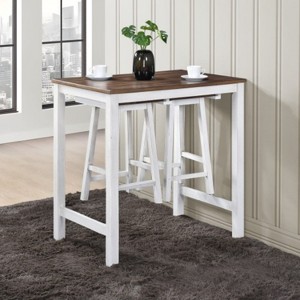 3 Pieces Counter Set Hanging Stool Easy To Clean For Small Space - 1 of 4