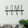 VIP Metal 15 in. Black Home Wall Decor with Hooks - 3 of 4