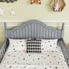 NicBex Full/Twin Size Wooden Platform Bed with Headboard & Removable Guardrail,Modern Bed Frame for Bedroom,Kids Room - 4 of 4