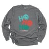 S.W.Smiley Ho Ho Ho Stacked - Garment Dyed Long Sleeve - 2 of 3