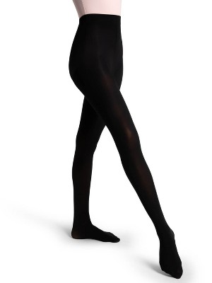 Ladies 1 Pair Plus Size 100 Denier Opaque Footless Tight with Lycra - Black
