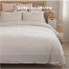 WiKineon Style Quilt Cover Set, Cut Flower Quilt Cover, Tufted Quilt Cover Three-piece Set, One Quilt Cover And Two Pillowcases - 2 of 4