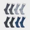 Aeropostale Men's 8-Pack Dress Crew Socks - Comfortable & Stylish for Everyday Wear - Lightweight, Stretchy & Moisture Wicking - 2 of 4