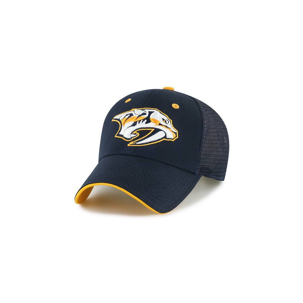 NHL Nashville Predators Money Maker Mesh Hat: Adjustable Snapback with Team Logo